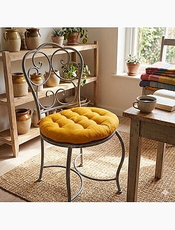 Galette de chaise ronde Panama