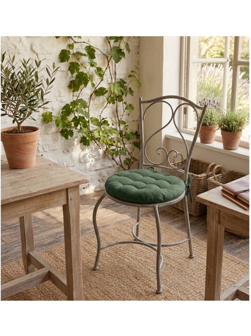 Galette de chaise ronde Panama - Kiabi
