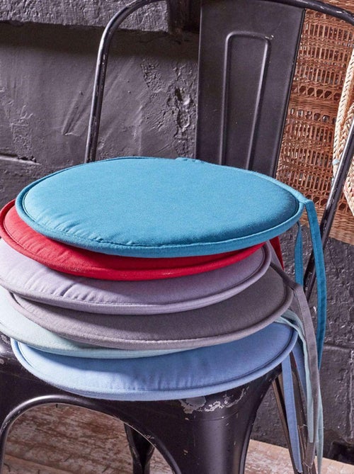 Galette de chaise ronde unie aux multiples couleurs - Kiabi Galette de chaise ronde unie aux multiples couleurs - Kiabi