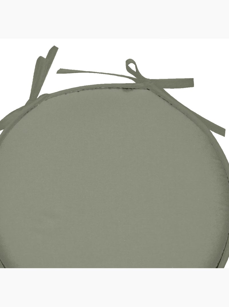 Galette de chaise ronde unie aux multiples couleurs Vert - Kiabi