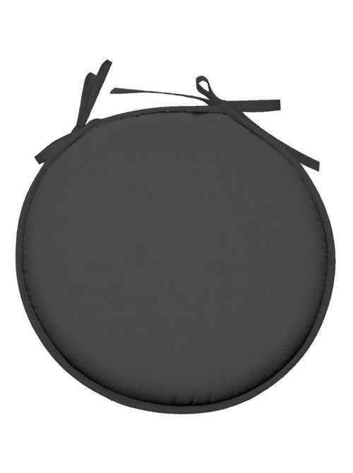 Galette de chaise ronde Unie Pop color 40 cm Anthracite - Kiabi