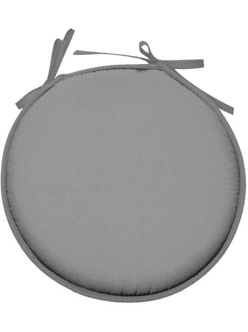 Galette de chaise ronde Unie Pop color 40 cm Gris souris - Kiabi
