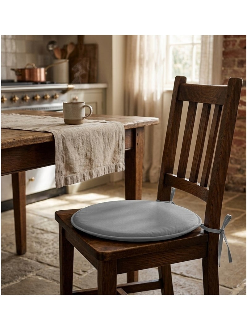 Galette de chaise ronde Unie Pop color 40 cm Gris souris Gris souris - Kiabi