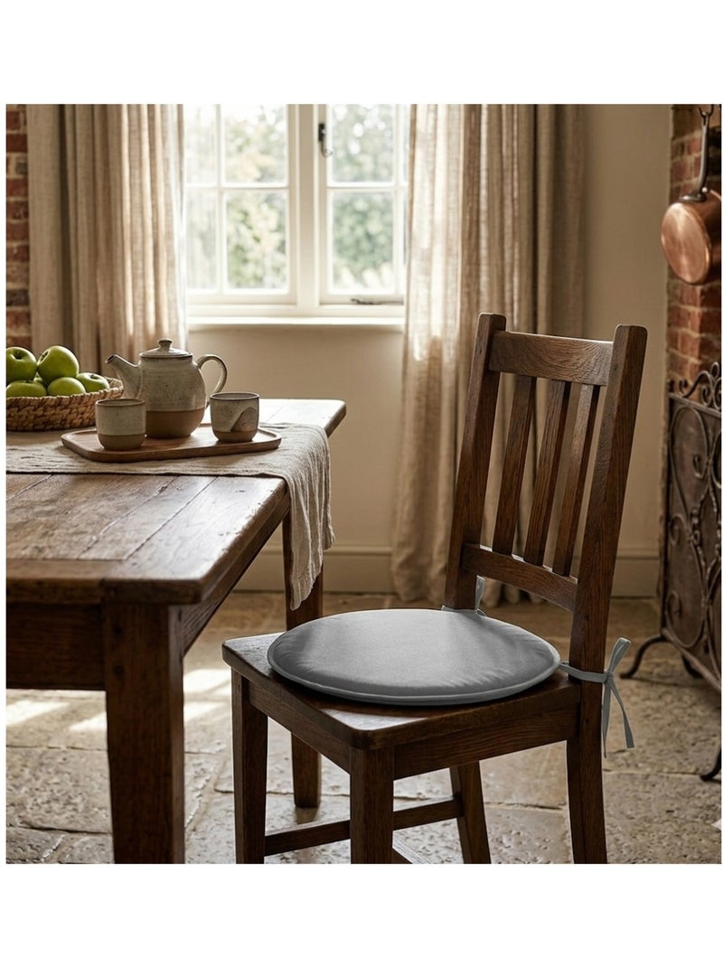 Galette de chaise ronde Unie Pop color 40 cm Gris souris Gris souris - Kiabi