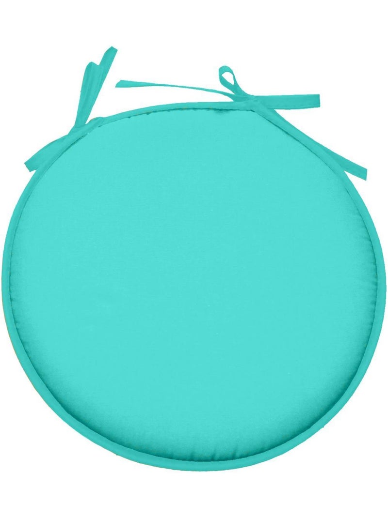 Galette de chaise ronde Unie Pop color Bleu céladon - Kiabi