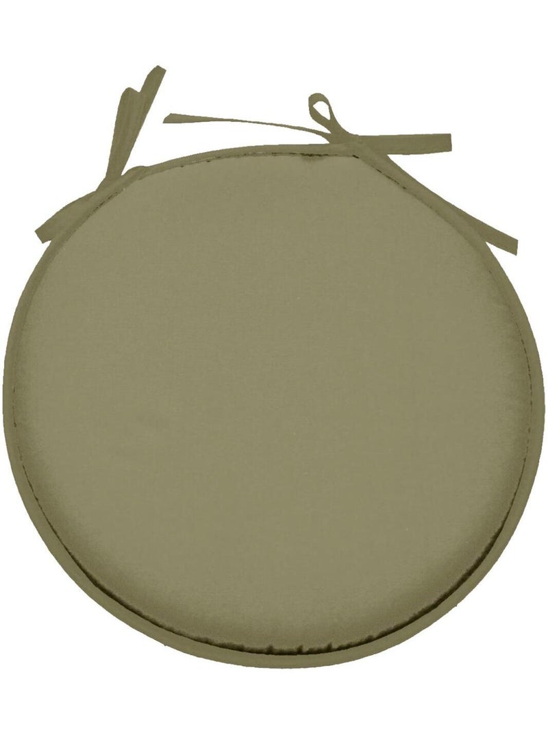 Galette de chaise ronde Vert olive - Kiabi