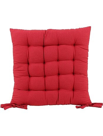 Galette de chaise rouge 40x40cm