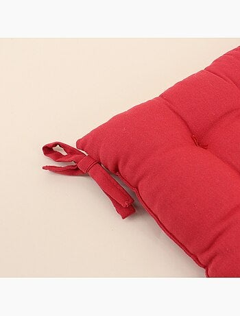 Galette de chaise rouge 40x40cm