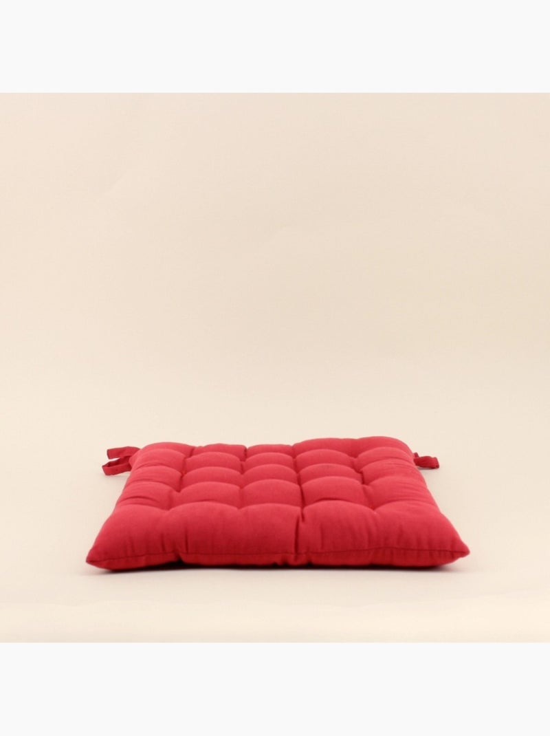 Galette de chaise rouge 40x40cm Rouge - Kiabi