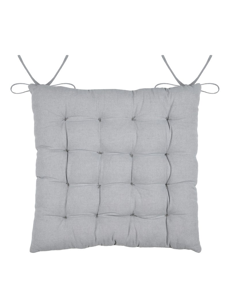 Galette de chaise ski en coton Gris - Kiabi