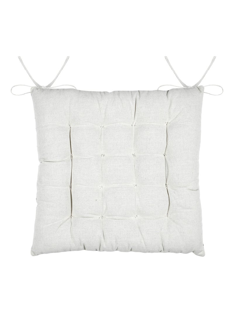 Galette de chaise style campagne chic Ecru - Kiabi