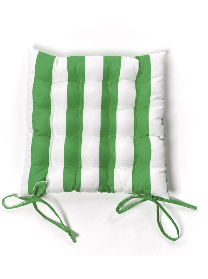 Galette de chaise SUMMER STRIPES Vert - Kiabi