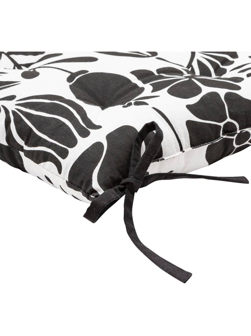 Galette de chaise TWISTED LIME Noir Blanc - Kiabi