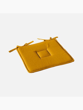 Galette plate unie avec passepoil et nouettes