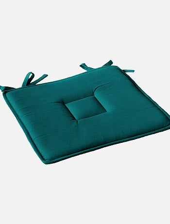 Galette plate unie avec passepoil et nouettes