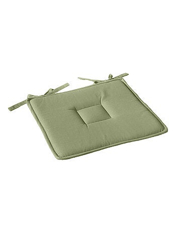 Galette plate unie avec passepoil et nouettes