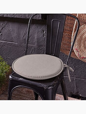 Galette ronde en polyester couleur uni