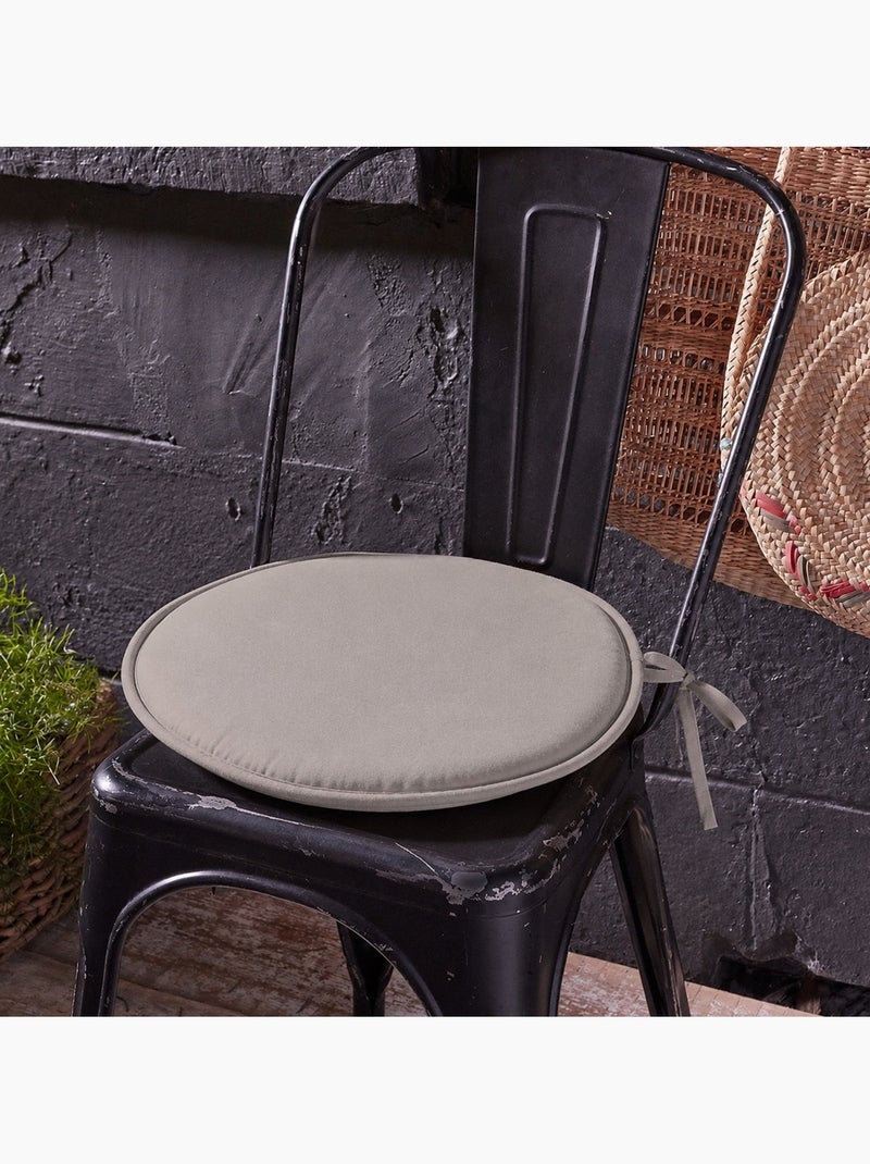 Galette ronde en polyester couleur uni Beige clair - Kiabi