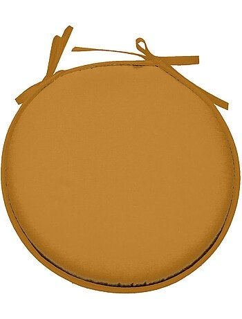 Galette ronde en polyester couleur uni
