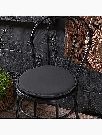 Galette ronde en polyester couleur uni