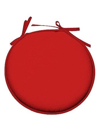 Galette ronde en polyester couleur uni