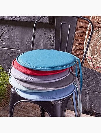 Galette ronde en polyester couleur uni