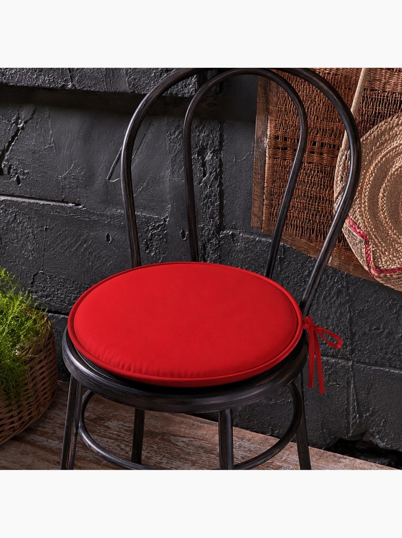 Galette ronde en polyester couleur uni Rouge - Kiabi