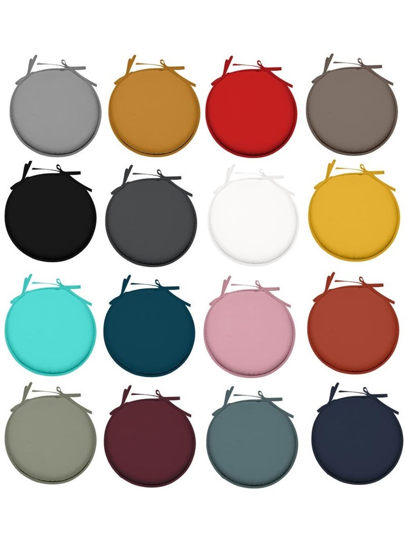 Galette ronde en polyester couleur uni Vert Sauge - Kiabi