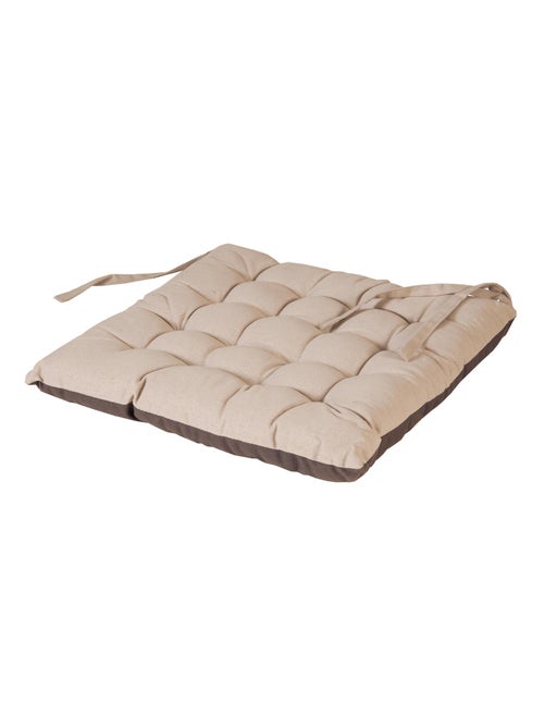 Galettes de chaise carrées bicolores, lot par 2 - DYLREV - Kiabi