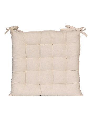 Galettes de chaise carrées bicolores, lot par 4 - DYLREV