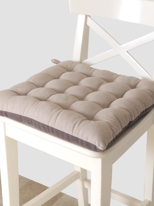 Galettes de chaise carrées bicolores, lot par 6 - DYLREV - Kiabi