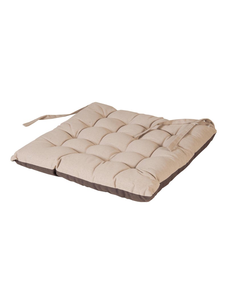 Galettes de chaise carrées bicolores, lot par 6 - DYLREV gris anthracite - Kiabi