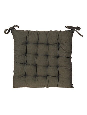 Galettes de chaise carrées bicolores, lot par 6 - DYLREV