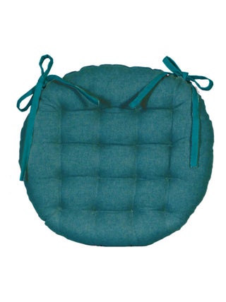 Galettes de chaise rondes bicolores, lot par 2 - DYLREV