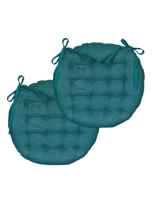 Galettes de chaise rondes bicolores, lot par 2 - DYLREV - Kiabi