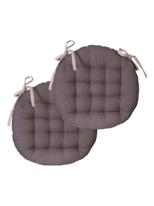 Galettes de chaise rondes bicolores, lot par 2 - DYLREV - Kiabi