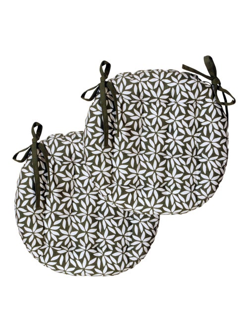 Galettes de chaise rondes bicolores, lot par 2 - DYLREV - Kiabi