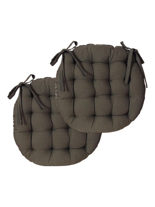 Galettes de chaise rondes bicolores, lot par 2 - DYLREV - Kiabi