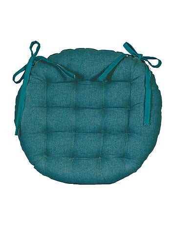 Galettes de chaise rondes bicolores, lot par 4 - DYLREV