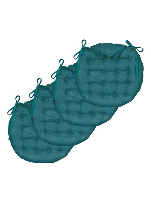 Galettes de chaise rondes bicolores, lot par 4 - DYLREV - Kiabi