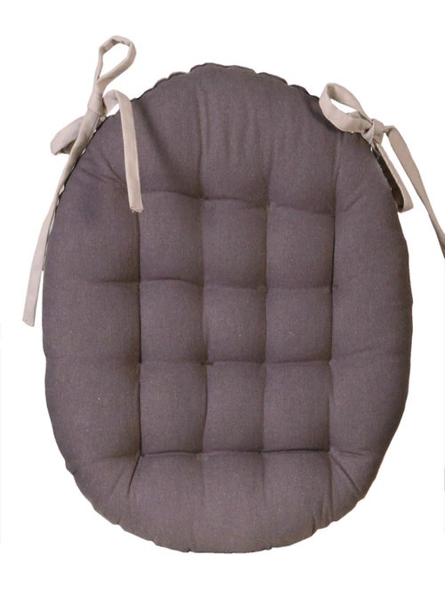 Galettes de chaise rondes bicolores, lot par 4 - DYLREV - Kiabi