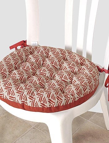 Galettes de chaise rondes bicolores, lot par 4 - DYLREV