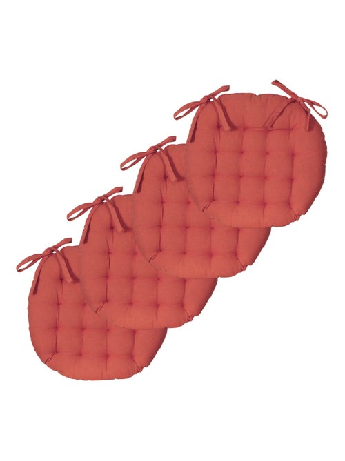Galettes de chaise rondes bicolores, lot par 4 - DYLREV - Kiabi