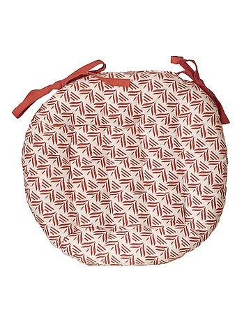 Galettes de chaise rondes bicolores, lot par 6 - DYLREV