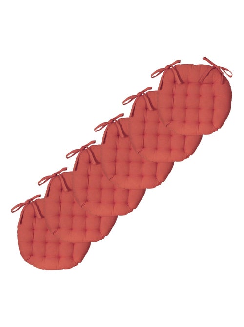 Galettes de chaise rondes bicolores, lot par 6 - DYLREV - Kiabi