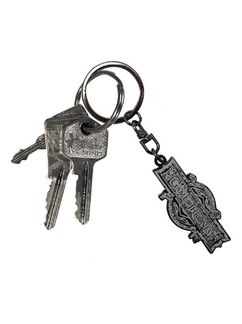GAME OF THRONES Porte-clés Opening logo Blanc - Kiabi