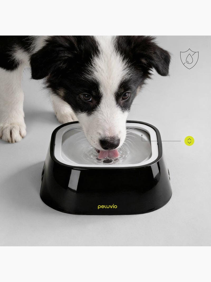 Gamelle Anti Éclaboussures Chien PELUVIO Ripple - 1L - Bol d'eau de Flottabilité -  Voyage, Maison Noir - Kiabi