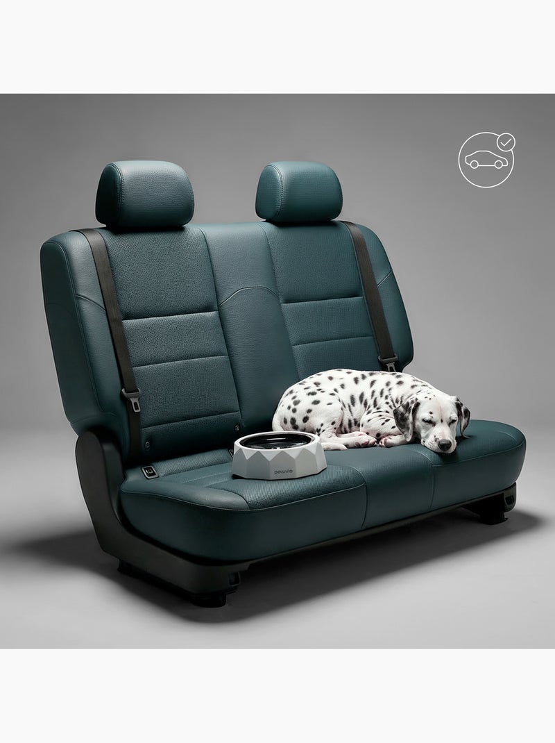 Gamelle Anti Éclaboussures Chien PELUVIO Surfa - 1L - Bol d'eau de Flottabilité - Voyage, Maison Blanc - Kiabi