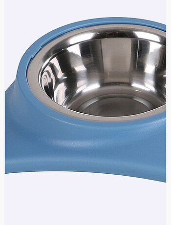 Gamelle double en inox pour chien