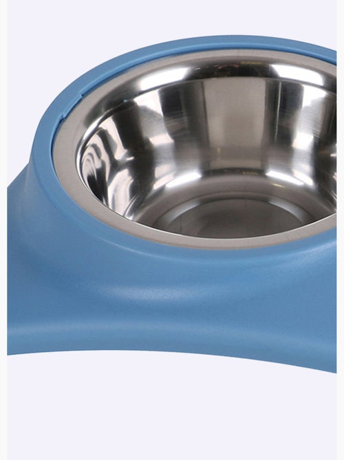 Gamelle double en inox pour chien - Kiabi